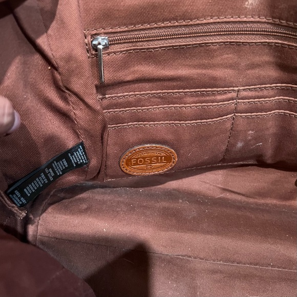 FOSSIL Sydney Signature Multi Color Geometric Patterned Satchel Handbag - Picture 8 of 9